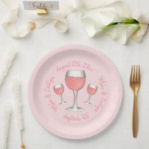 Rosévin i rödlödst Rosa för Bröllopsfesten