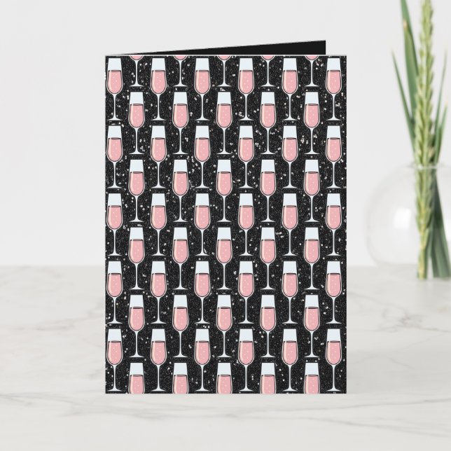 Rosévinmönster Kort (Framsida)