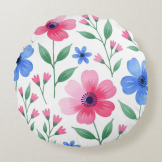  Rosewater Bloom Delight Rund Kudde