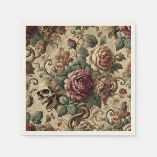 Rosewood Crematory - Gothic Blommigt Pillow Pappersservett