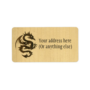 Rosewood Dragon Adressetikett