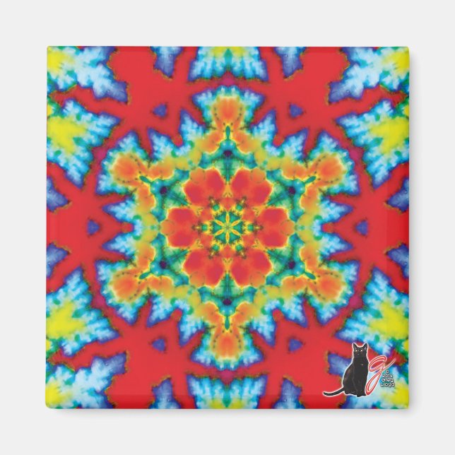 Rosey Kaleidoscope Magnet (Framsidan)