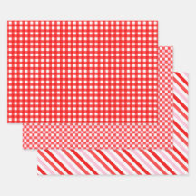 Rosey Red, White och Rosa Romantic Geometric