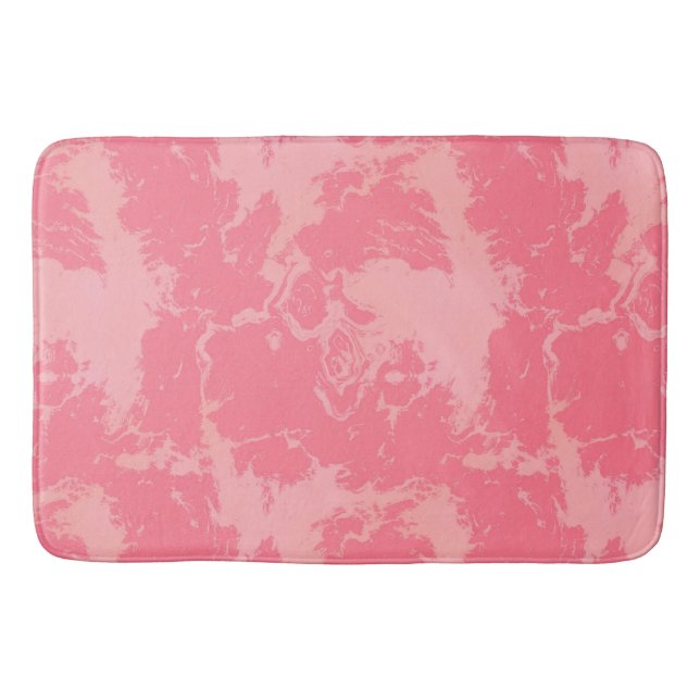 Rosey rosa abstrakt badrumsmatta (Framsidan)