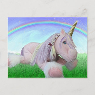 Rosey the Unicorn Vykort