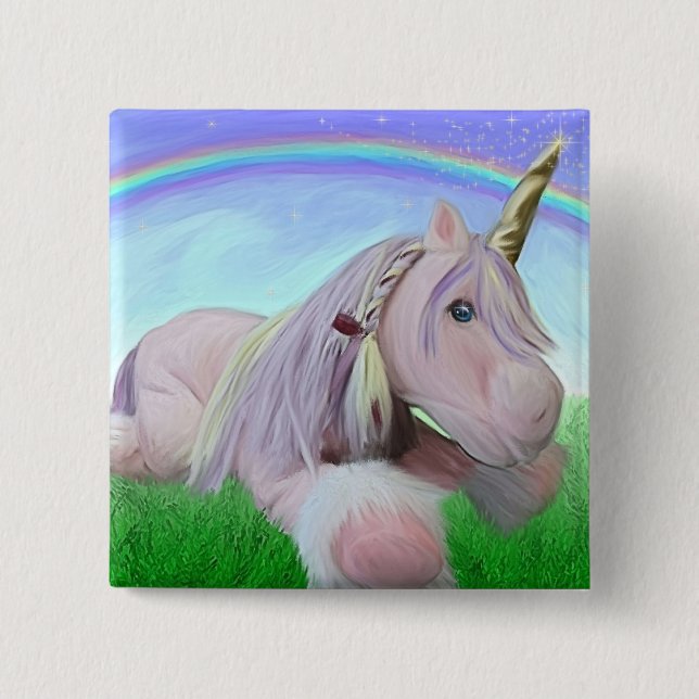 Rosey unicornen knapp (Framsida)