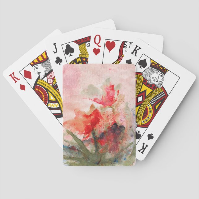 rosfjärilkort spel kort (Baksidan)