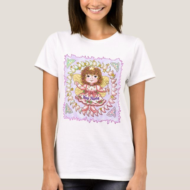 Rosflickans fe-t-shirt t shirt (Framsida)