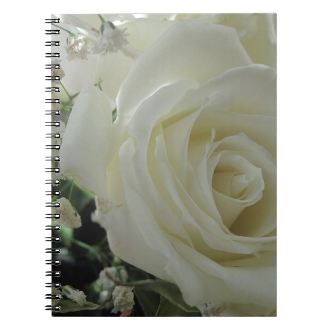 Rosfloral Anteckningsbok Med Spiral (Framsidan)