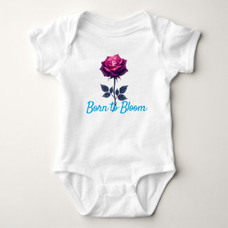 Rosfloral barnbodysuit – Född att blomma T Shirt