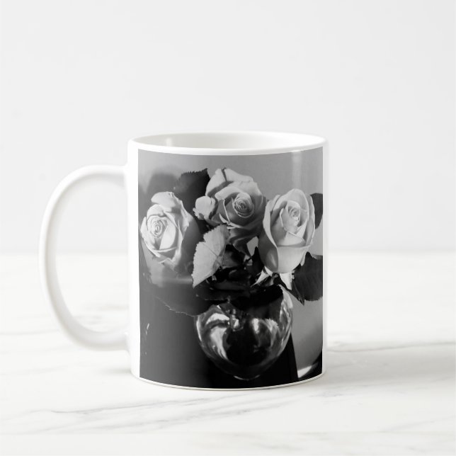 Rosfoto tryckt kopp (Vänster)