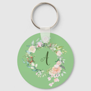 Rosgirlang Girlang Skript Monogram Nyckelring