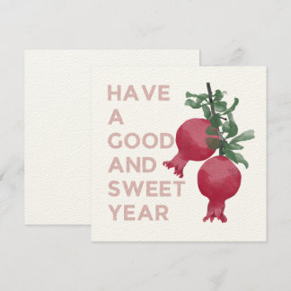 Rosh Hashana Jewish New Year Önskemål w. Granat