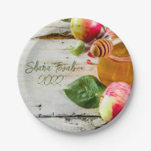 Rosh HaShana Papper Plate