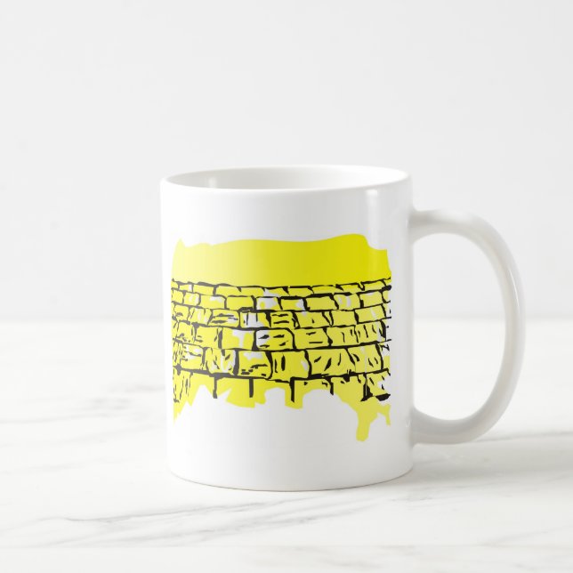 Rosh Hashana western vägg Kaffemugg (Höger)