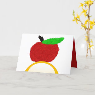Rosh Hashanah ראש השנה glitter äpple och honung Kort