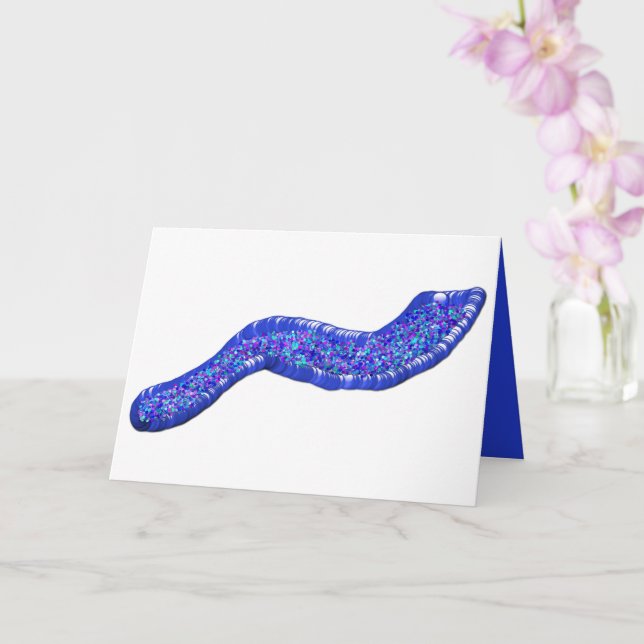 Rosh Hashanah ראש השנה shofar glitter glädje Kort (Orkide)
