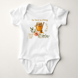 Rosh Hashanah Akvarell Söt som honung T Shirt