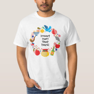 🍯 🍎 🐟 Rosh Hashanah - anpassningsbar T Shirt