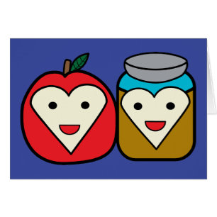 Rosh Hashanah Apple Honung Cute Personalize Hälsningskort