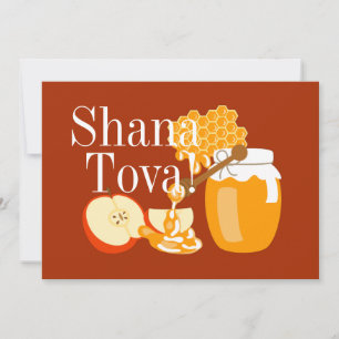 Rosh Hashanah Äpplen och Honung Julkort