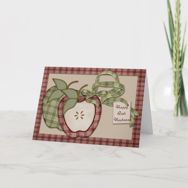 Rosh Hashanah Apples Helgkort (Framsida)