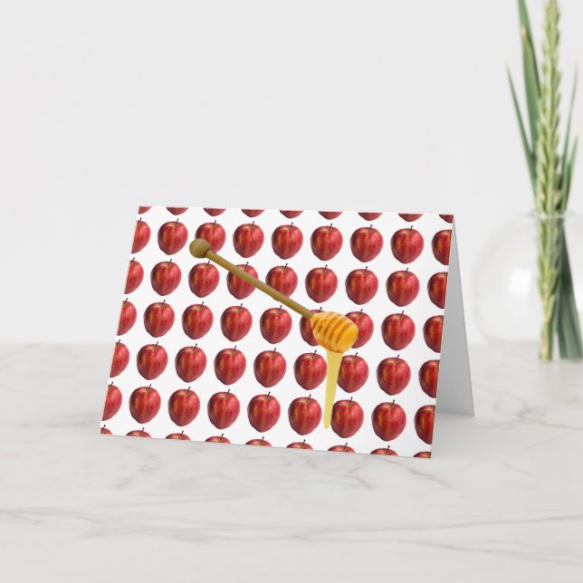 Rosh Hashanah Apples & Honung Helgkort (Framsida)