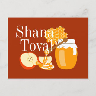 Rosh Hashanah Apples och Honung Helg Vykort