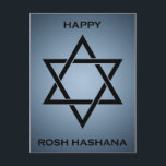 Rosh hashanah (David stjärna) Helg Vykort<br><div class="desc"></div>