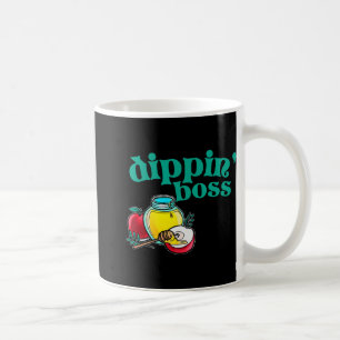 Rosh Hashanah Dippa Boss Honung Dippa Judiskt Nyår Kaffemugg