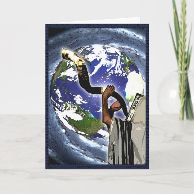 Rosh Hashanah Earth Card Kort (Framsida)