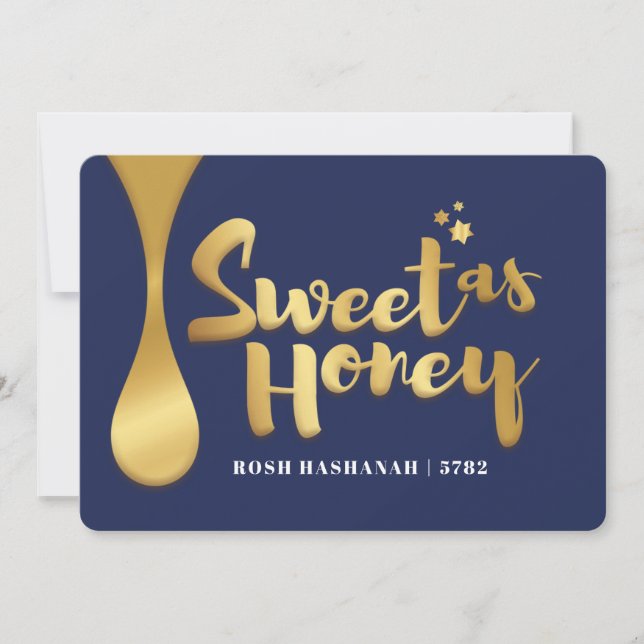 Rosh Hashanah Flat Helgdag Card Julkort (Framsida)