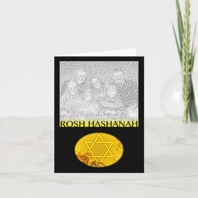 Rosh hashanah-fotokort helgkort (Framsida)