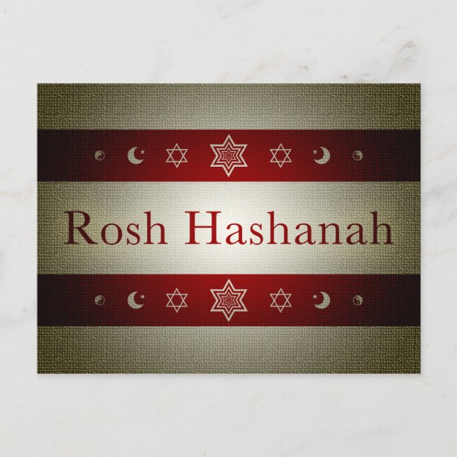 rosh hashanah helg vykort (Framsida)