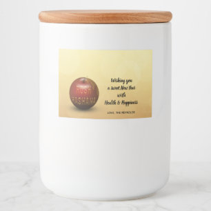 Rosh Hashanah Jewish New Year - Food Label Mat Etiketter