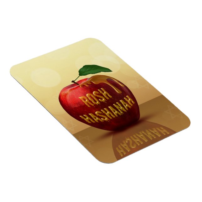 Rosh Hashanah Jewish New Year Honung Apple Magnet (Högersidan)