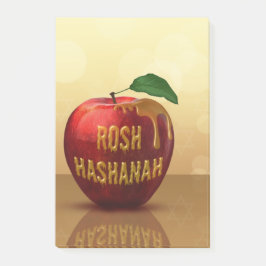 Rosh Hashanah Jewish New Year Honung Apple Post-it Block