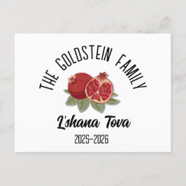 Rosh Hashanah Jewish New Year Personlig Namn Ho Helg Vykort