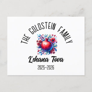 Rosh Hashanah Jewish New Year Personlig Namn Ho Helg Vykort