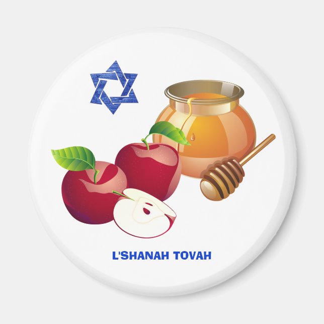 Rosh Hashanah | Judiska nyårserbjudanden Magnet (Framsidan)