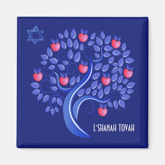 Rosh Hashanah. Judiska nyårserbjudanden Magnet (Framsidan)