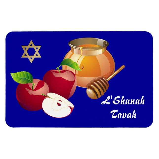 Rosh Hashanah | Judiska nyårserbjudanden Magnet (Horisontell)