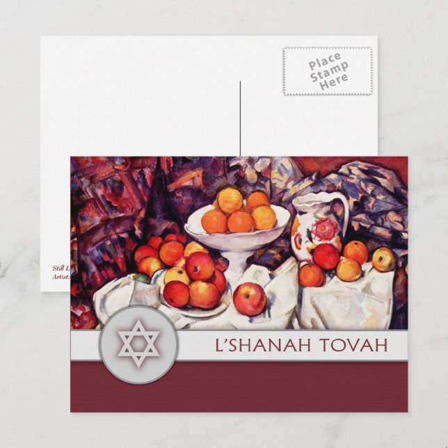 Rosh Hashanah | Judiskt nyår finkonst Helg Vykort (Fram/baksida)