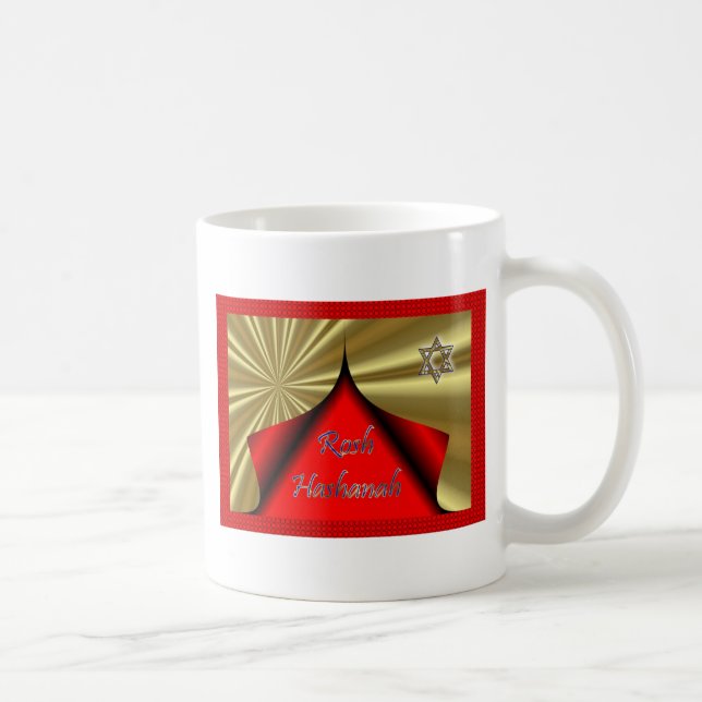 Rosh Hashanah judiskt nytt år Kaffemugg (Höger)