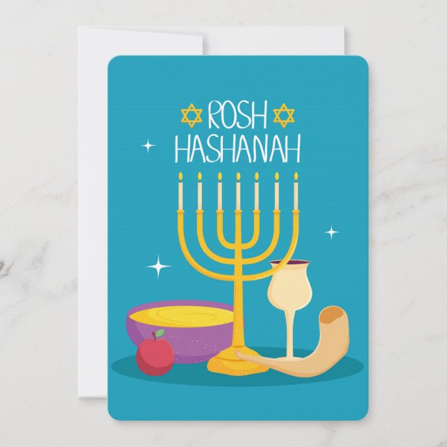 Rosh Hashanah Julkort (Framsida)