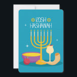 Rosh Hashanah Julkort<br><div class="desc">Rosh HashanahRosh Hashanah hedrar minnet av skapandet av världen och markerar början på Awe-dagarna, en 10-dagars period av självtillit och ånger</div>