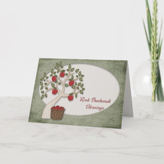 Rosh Hashanah-kort Helgkort (Framsida)