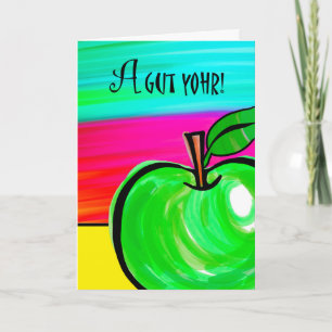 Rosh Hashanah kort i Yiddish, en Gut Yohr!