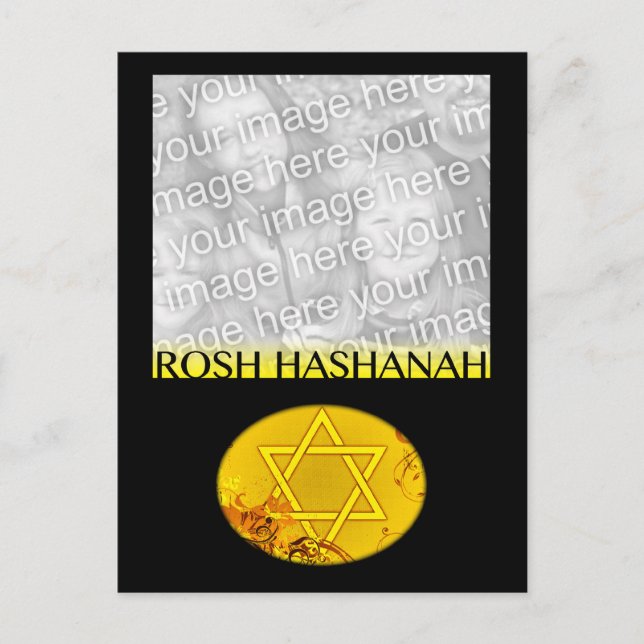 Rosh Hashanah Photo Card Helg Vykort (Framsida)