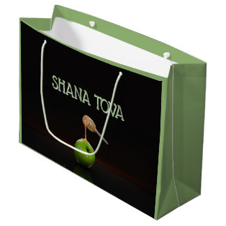Rosh Hashanah Shana Tova Sweet Grönt Apple Honung
